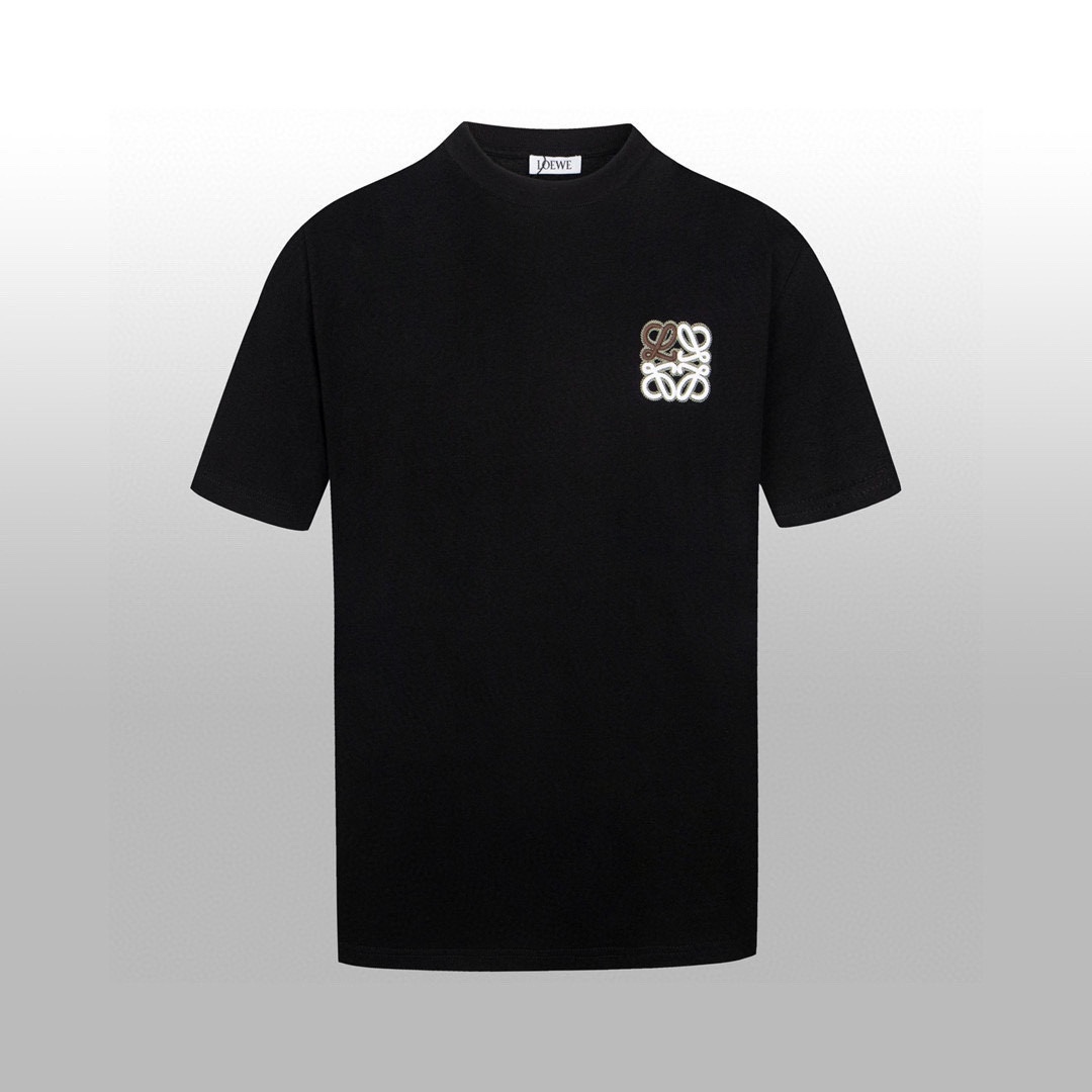 High Version Embroidered Couples T-Shirt with Classic Logo Detail