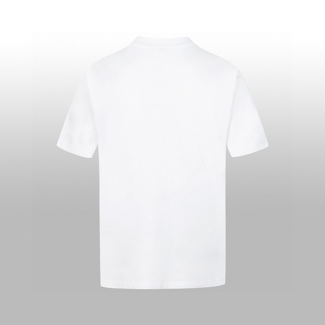 High Version Embroidered Couples T-shirt with Classic Logo Detail Processing - 图片 2