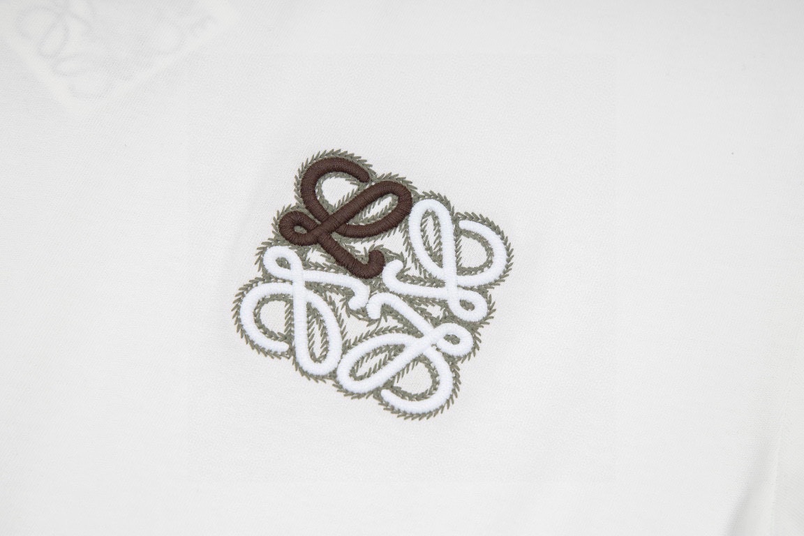 High Version Embroidered Couples T-shirt with Classic Logo Detail Processing - 图片 6