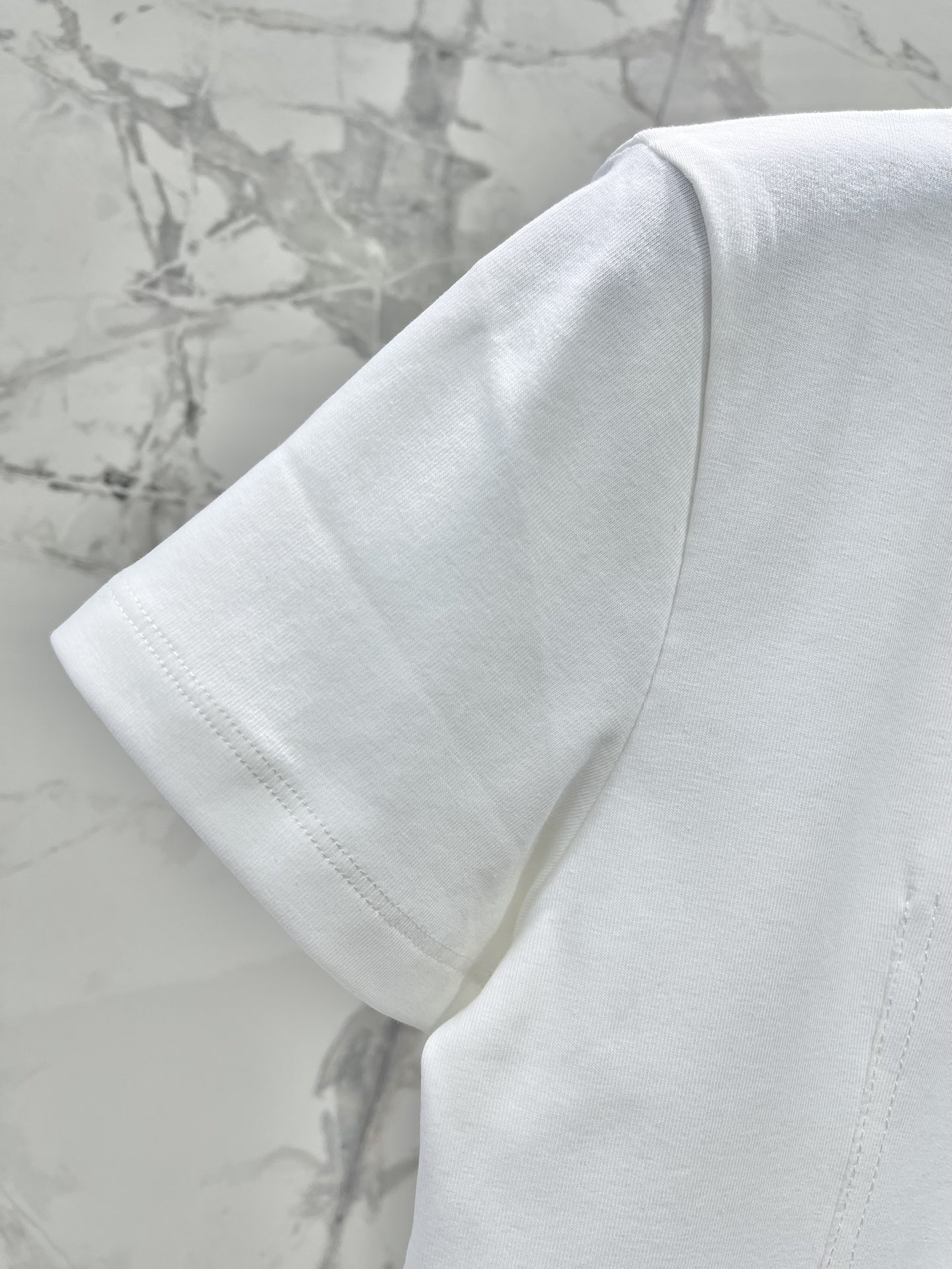 Chanel-Inspired White Corset T-Shirt with Embroidered Logo, Slim Fit 7 i1743045193 3986 5