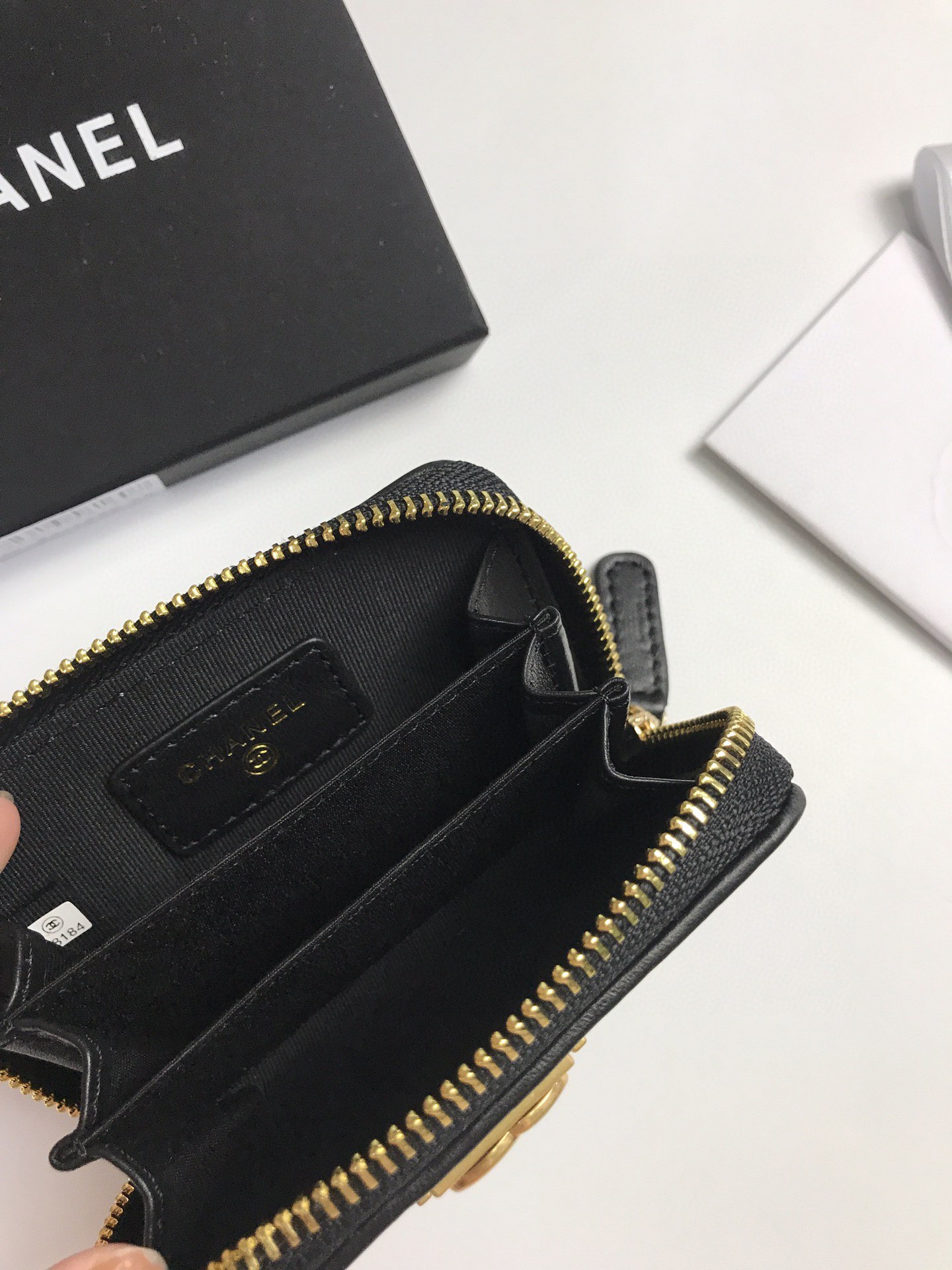 Chanel香奈儿羊皮カードケース・高品質・全皮仕様