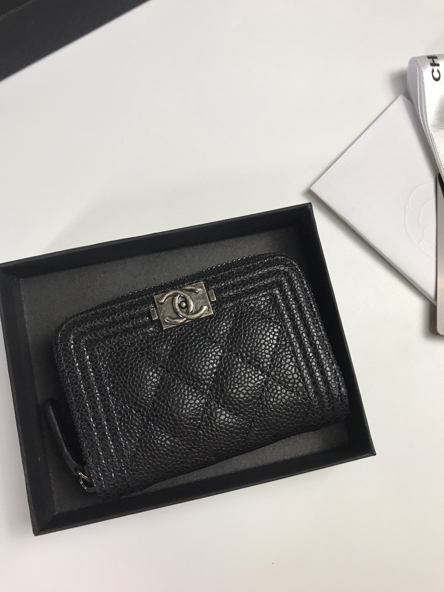 Chanel香奈儿 魚子酱牛皮カバン 高品質カードケース