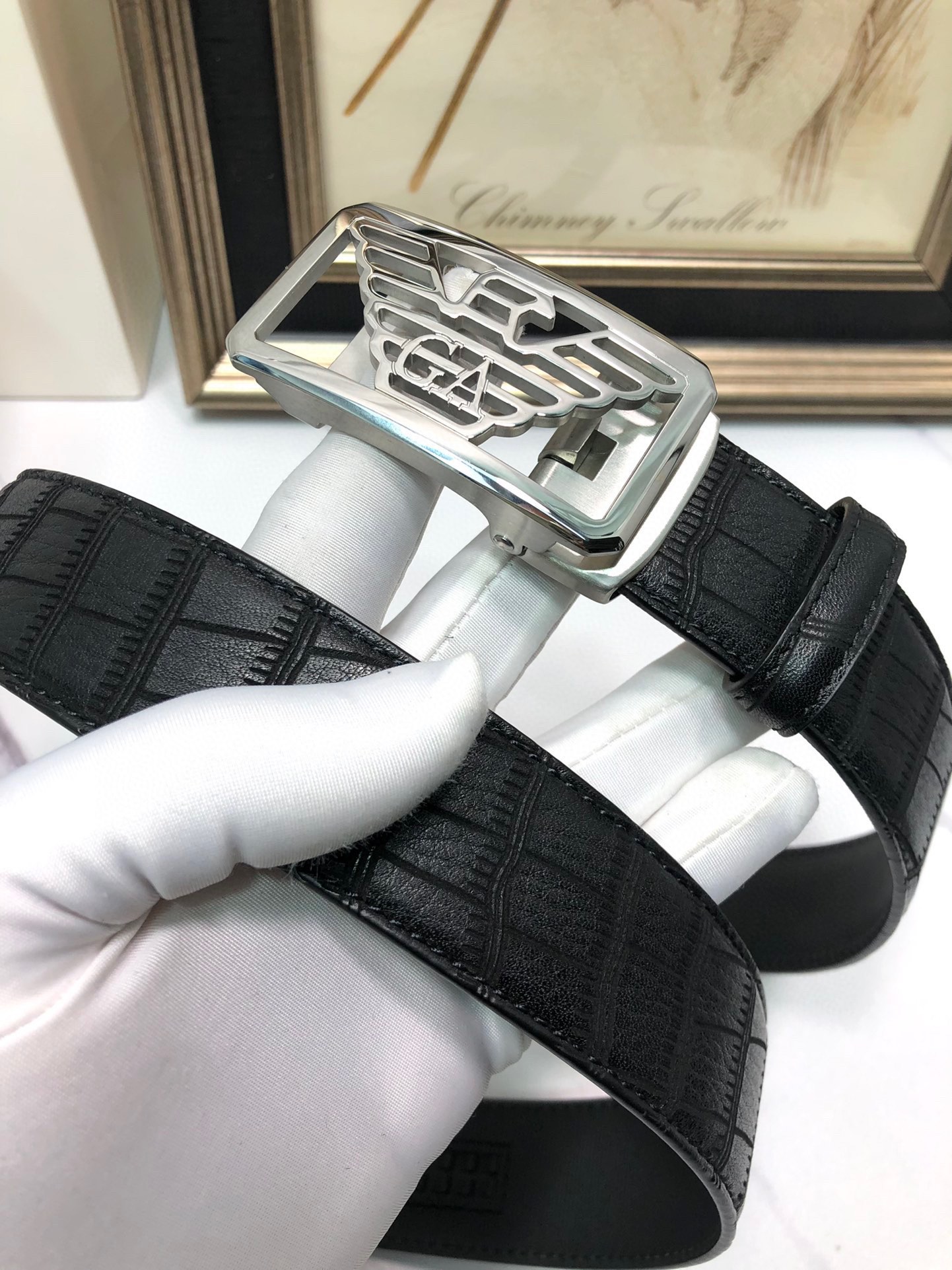 Italian Factory Importing Tailorable Automatic Belts with Ox-Skin Bottom and Automatic Button - 图片 2