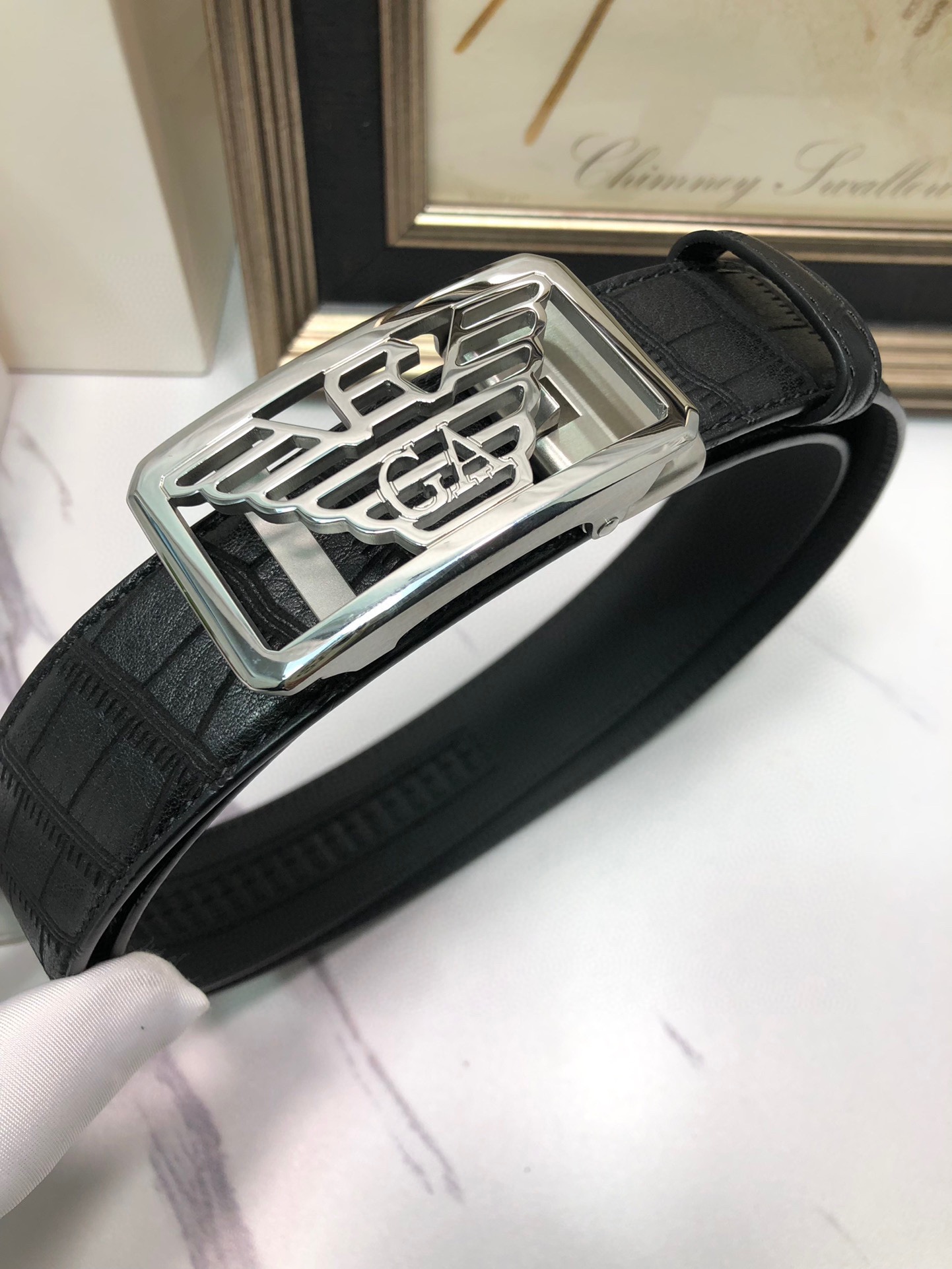 Italian Factory Importing Tailorable Automatic Belts with Ox-Skin Bottom and Automatic Button - 图片 1