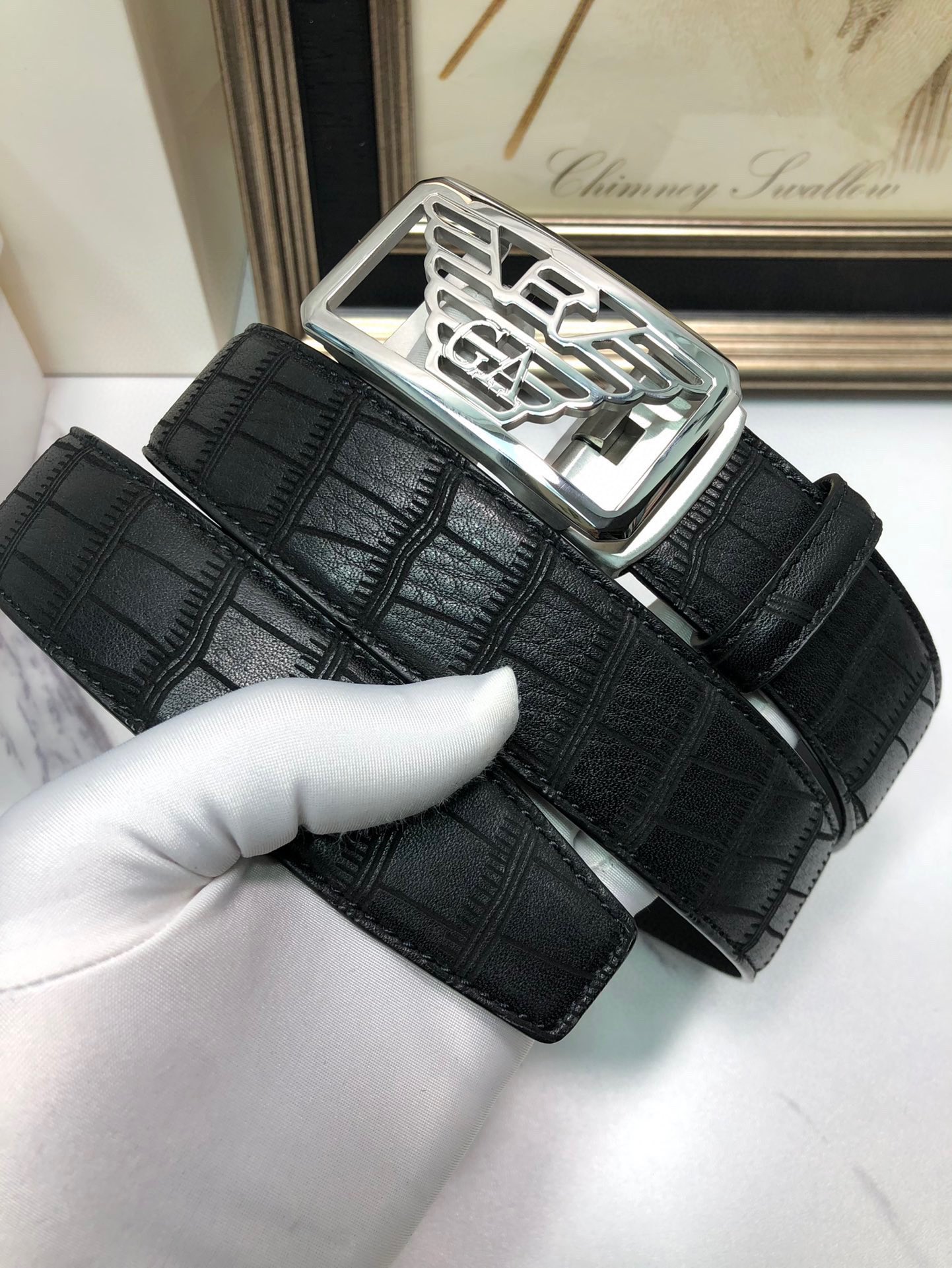 Italian Factory Importing Tailorable Automatic Belts with Ox-Skin Bottom and Automatic Button - 图片 3