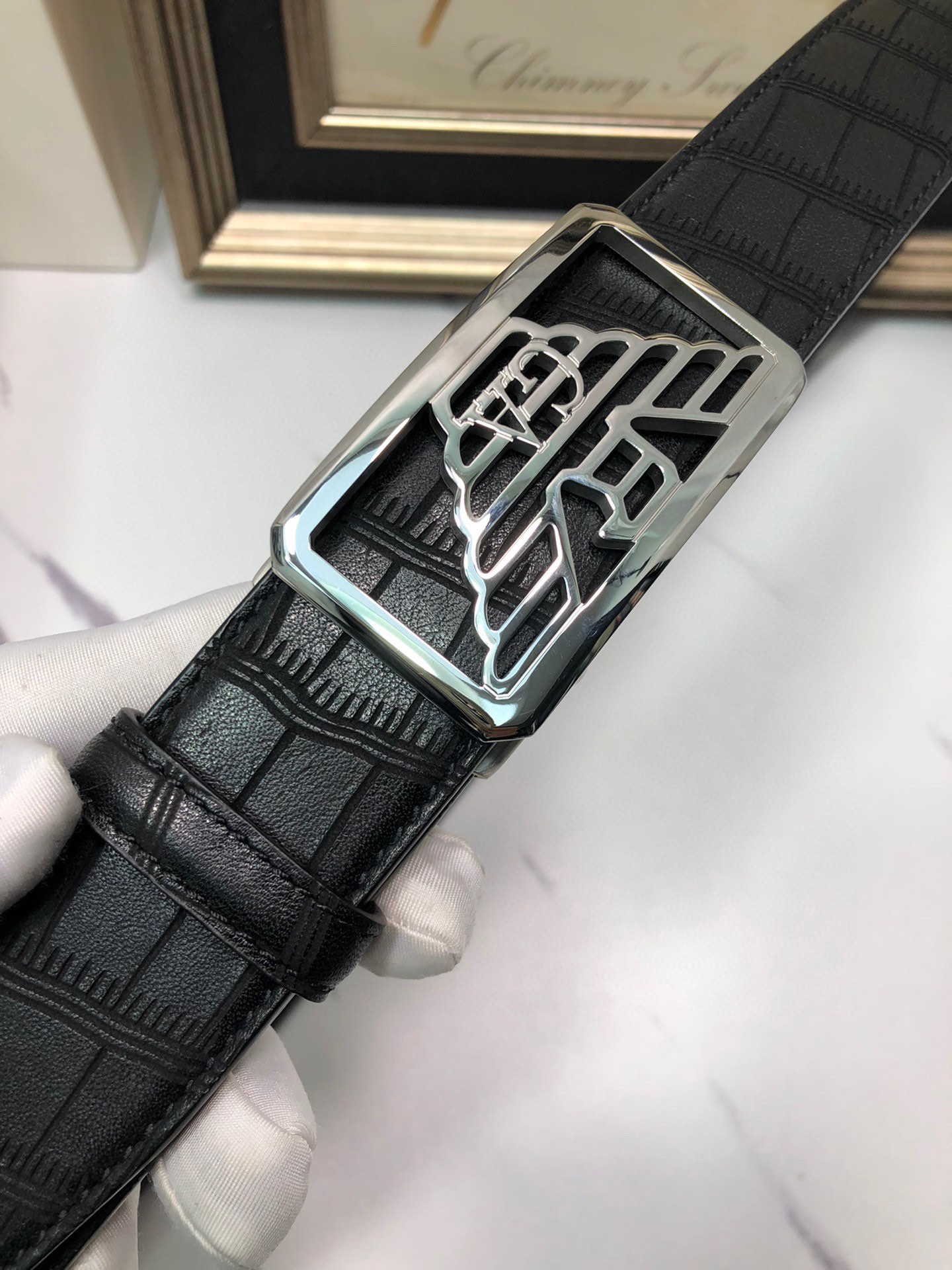 Italian Factory Importing Tailorable Automatic Belts with Ox-Skin Bottom and Automatic Button - 图片 5