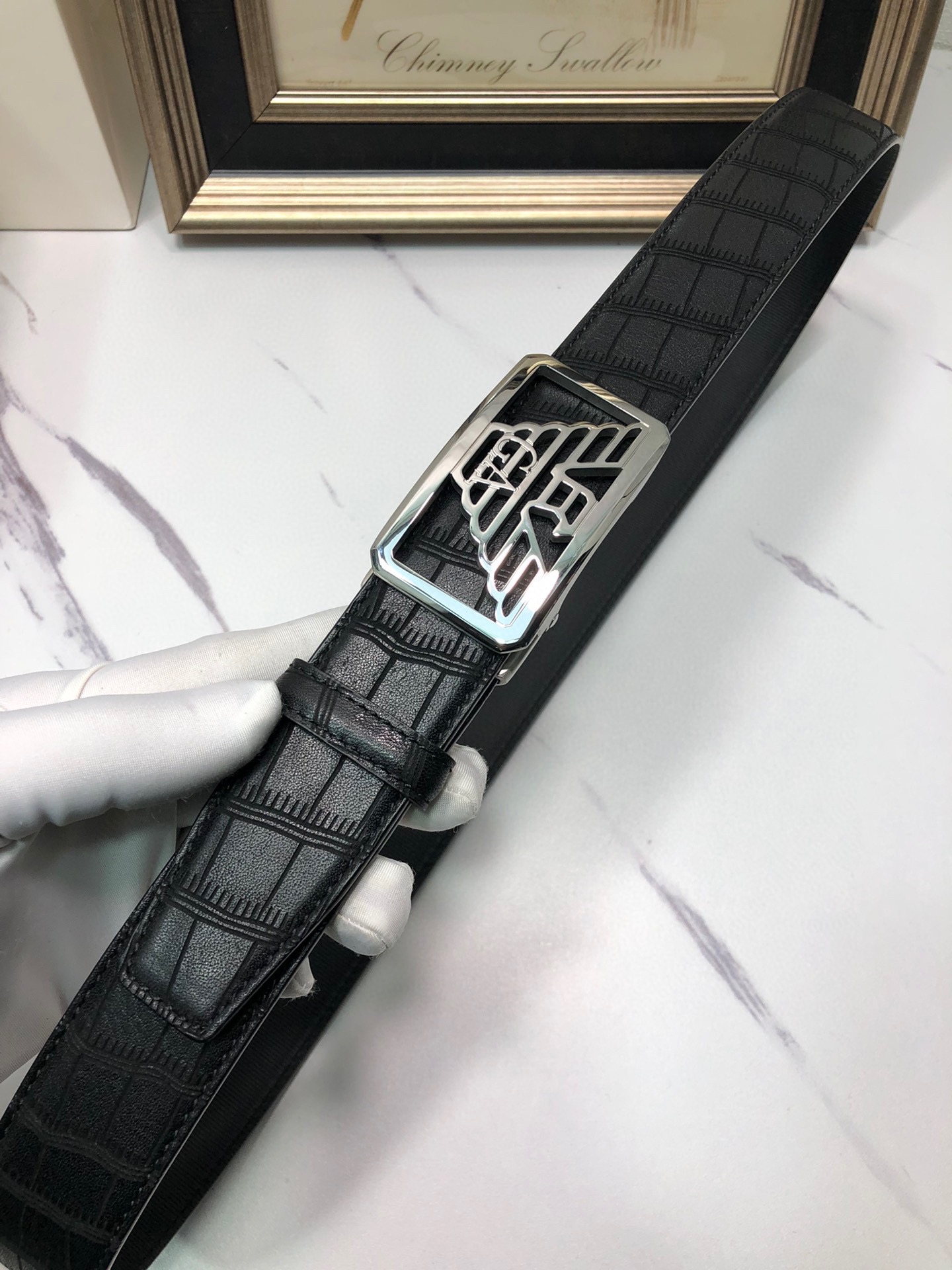 Italian Factory Importing Tailorable Automatic Belts with Ox-Skin Bottom and Automatic Button - 图片 4