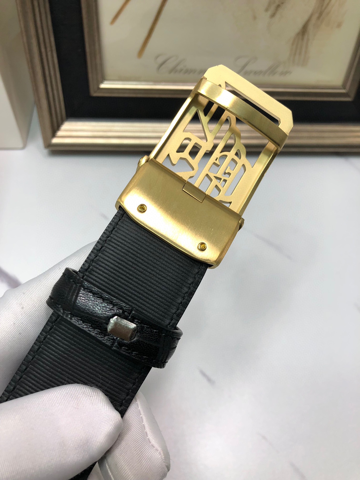 Italian Factory Imported Automatic Cattle-Skin Belts with Tailorable Design - 图片 8
