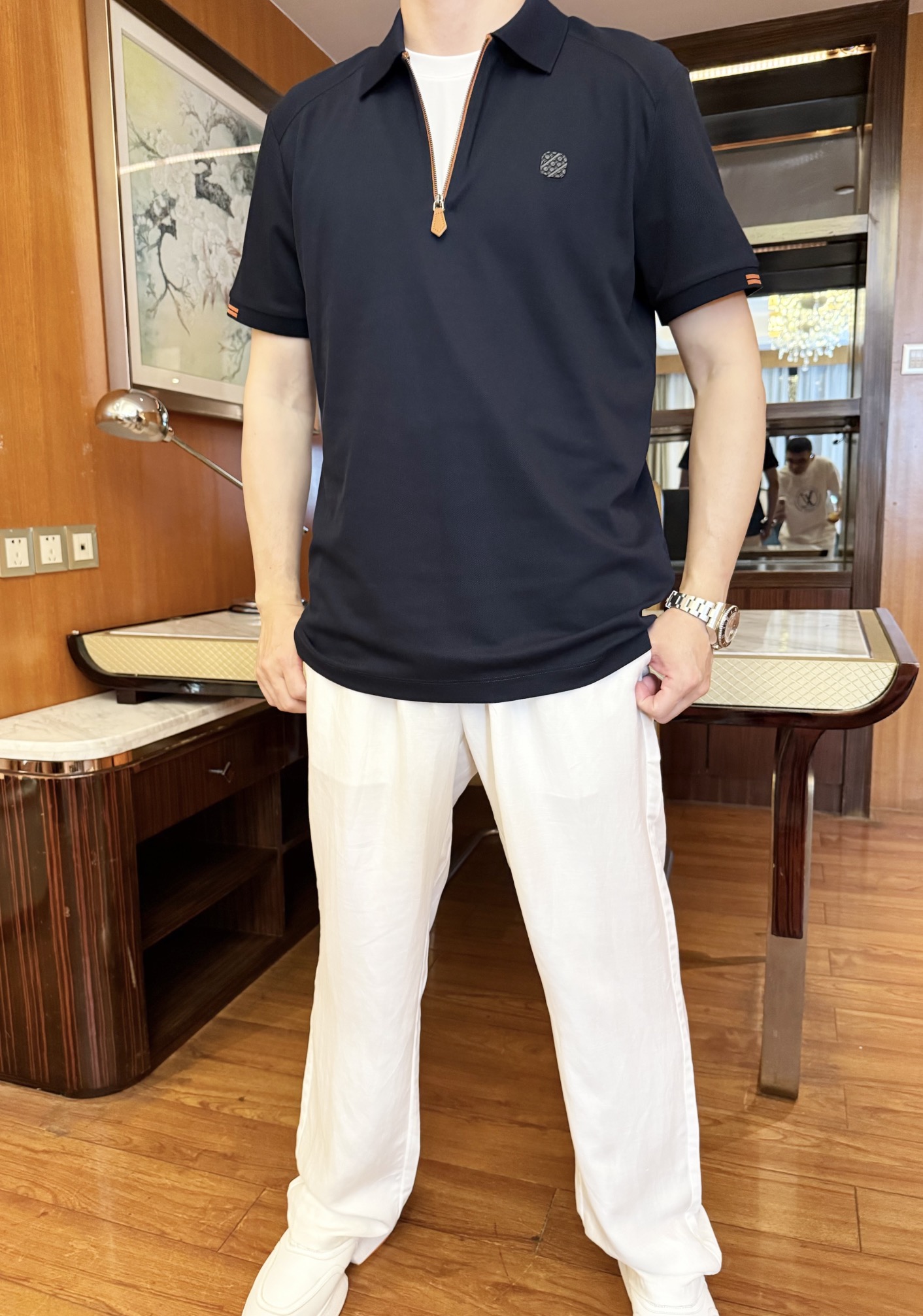 NO:133512,Jenia-2025 counter latest hot-selling Polo, hot-selling items in European and American counters!  Selected Italian imported fine cotton with the latest contrasting striped design, the exquisite Z logo on the chest and customized buttons are elegant and fashionable, and the upper body effect is needless to say. The code number M-3XL (model 173/130 wears M, with Hong Kong Lane Crawford gift box packaging), zegna, alexander wang19860909杰尼亚-2025专柜最新爆款Polo出货 欧美专柜热销单品！精选意大利进口精棉搭配最新的撞色条纹设计,胸前的精致大Z标志和定制纽扣雅致不失时尚 上身效果不用多说.码数M-3XL（模特173/130穿M,配香港连卡佛礼盒包装）,,zegna,alexander wang,Men's clothing