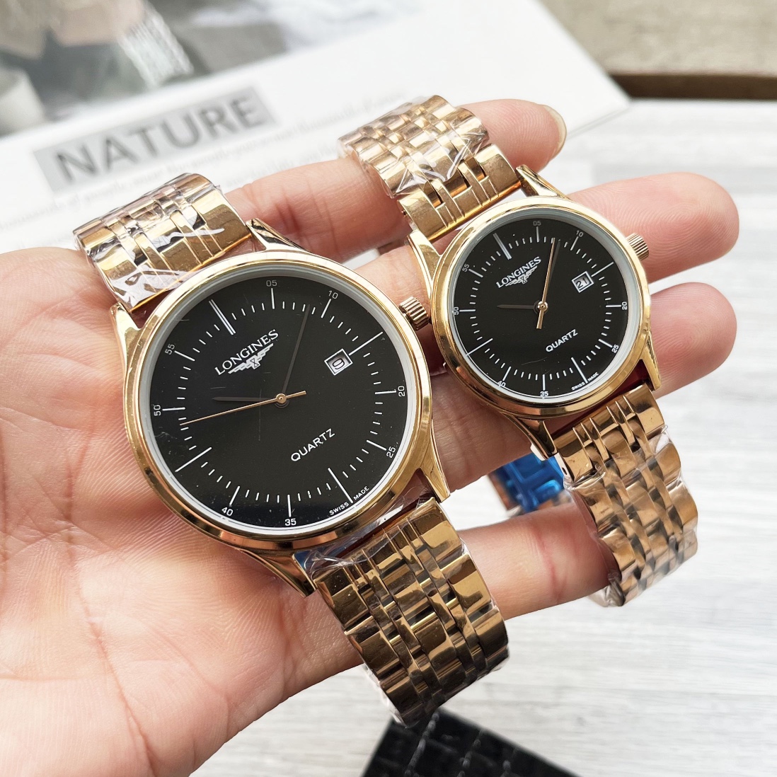 NO:148998,White shell, gold shell, steel belt 20 Longines Couple watch original imported quartz movement mineral glass mirror 316L stainless steel case diameter men 40mm women 30mm thick 8mm If today's sunlight stops its dazzling light, then your smile will illuminate my whole world, longines19860909白壳、金壳、钢带20  浪琴 情侣腕表原装进口石英机芯 矿物质玻璃镜面 316L精钢表壳直径男40mm女30mm 厚8mm如果今天的阳光停止了它耀眼的光芒.那么你的一个微笑,将照亮我的整个世界,,longines,Watch