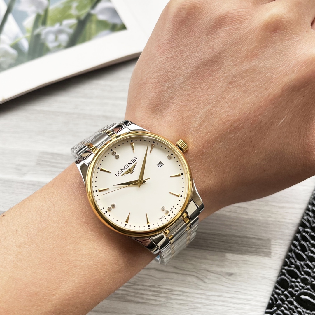 NO:149027,White shell and gold shell steel belt 20 [Latest] Longines three-pin design [Type] boutique men's watch [Watch strap] real cowhide strap ///316 stainless steel strap (comfortable and durable) [Movement] High-end fully automatic mechanical movement [Mirror] Mineral reinforced glass (higher definition) Elegant taste, vast and atmospheric, ingenious, wrist treasure, size diameter 41mm thick 12Mm hot sale!  Welcome to reprint!  longines cowhide19860909白壳金壳 钢带20【最新】浪琴三针设计【类型】精品男士腕表【表带】真牛皮表带///316精钢表带（舒适耐用）【机芯】高端全自动机械机芯【镜面】矿物质强化玻璃（更高清） 品味高雅 浩瀚大气 匠心独运 腕间瑰宝 尺寸直径41mm厚12Mm热卖上市！欢迎转载！,,longines,cowhide,Watch