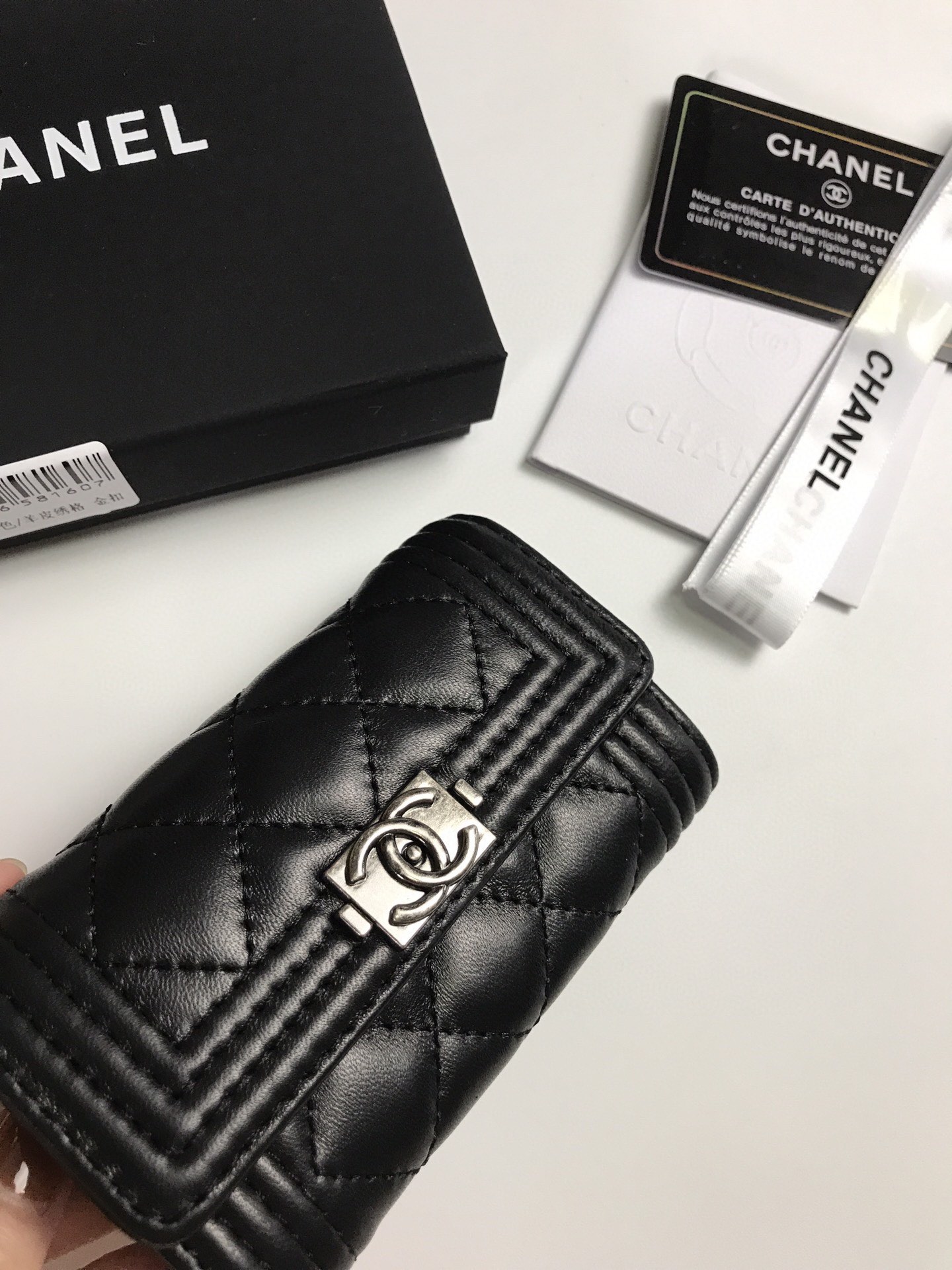 Chanel香奈儿羊皮カードケース - 高品質な全皮仕様