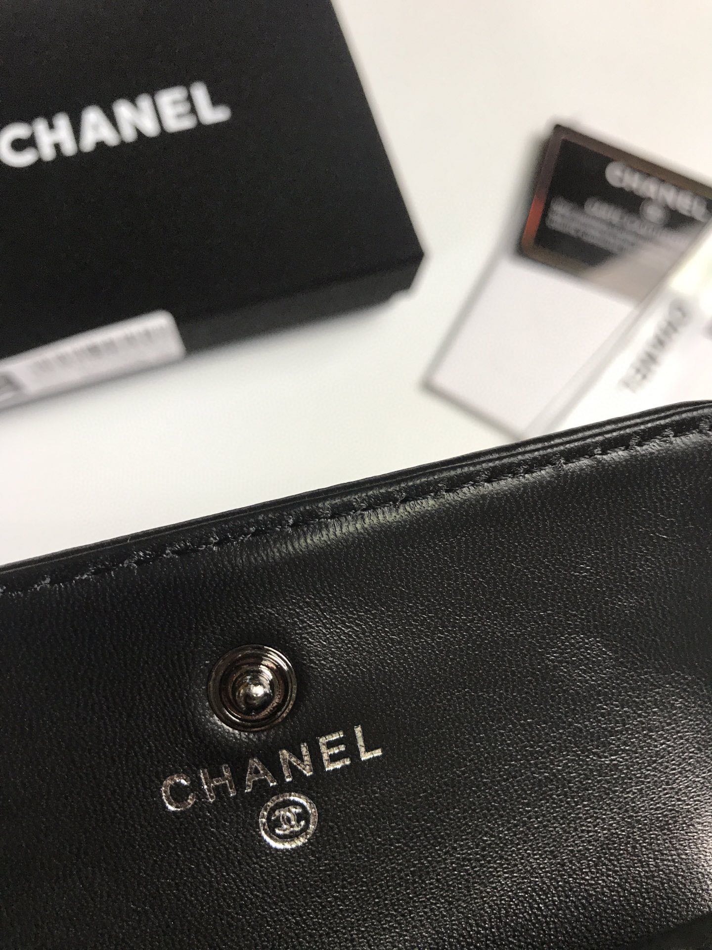 Chanel香奈儿羊皮カードケース - 高品質な全皮仕様