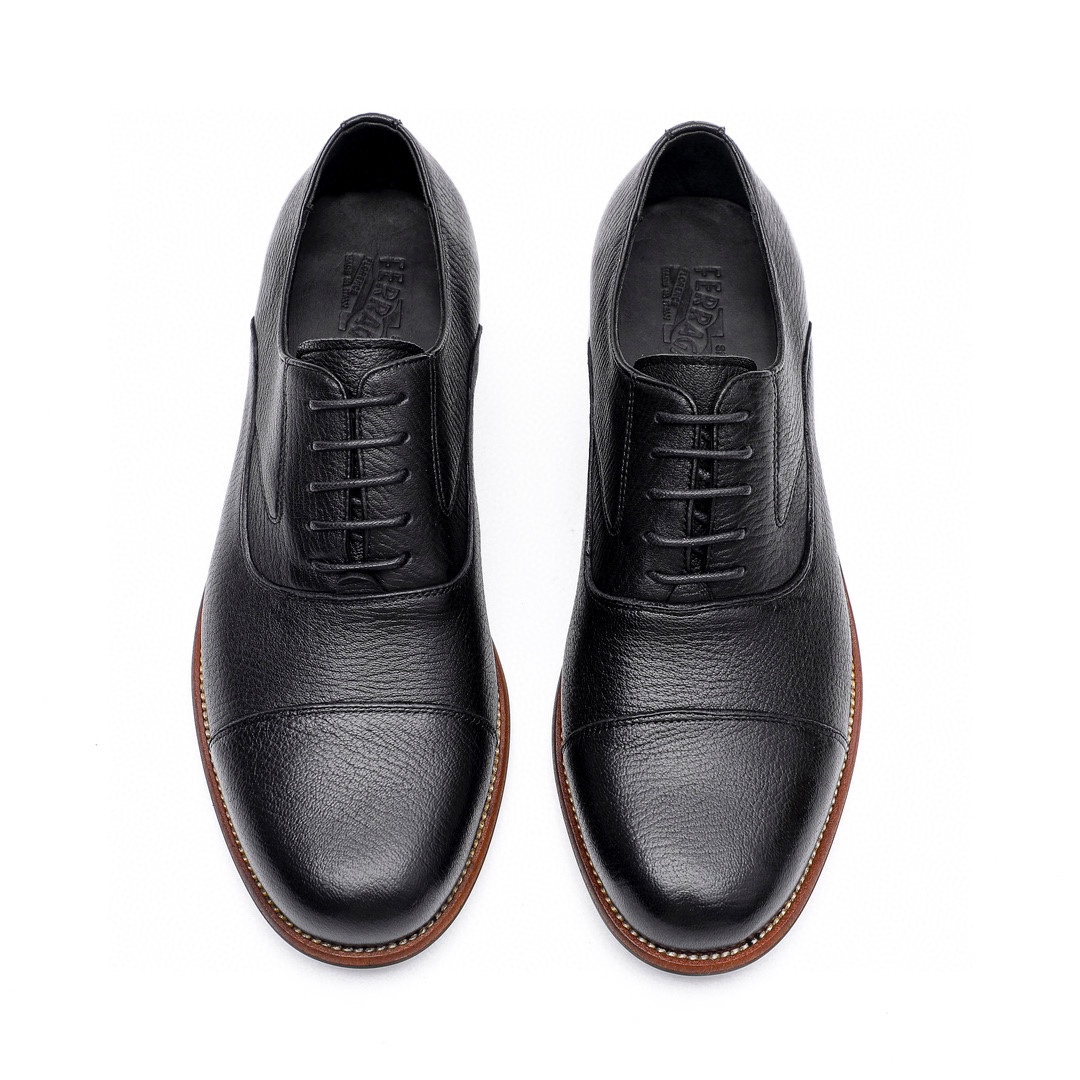 Ferragamo Men's Black Leather Dress Shoes - Italian Style, Premium Quality 5 i1743226557 3581 3
