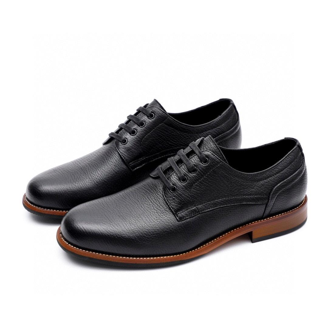 Ferragamo Men's Black Leather Dress Shoes - Timeless Style & Comfort 6 i1743226601 4701 4
