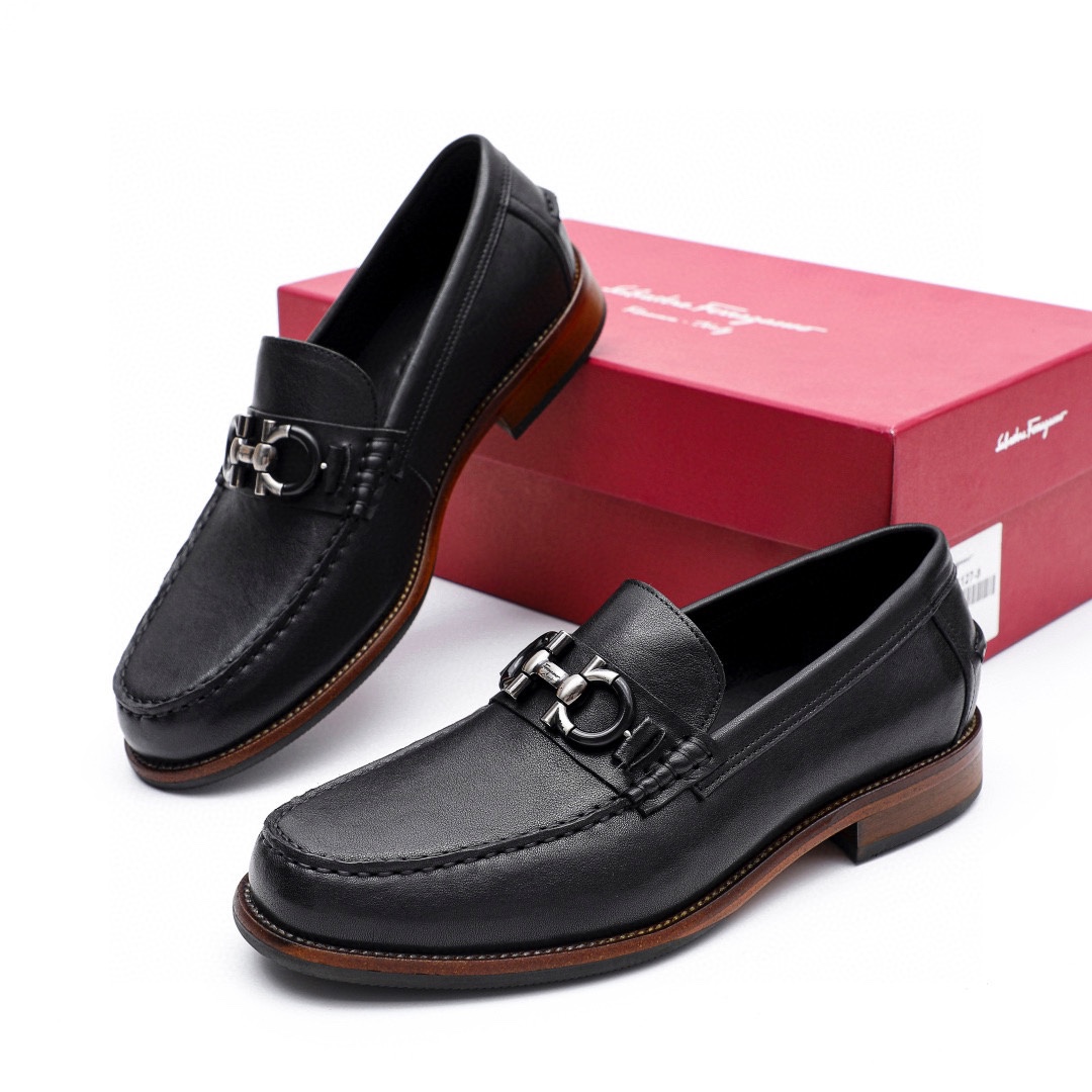 Ferragamo Men's Formal Leather Loafers | Premium Quality & Comfort, Size 39-44 2 i1743226826 6133 0