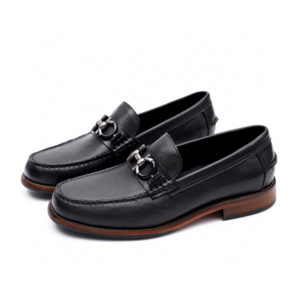 Ferragamo Men's Formal Leather Loafers | Premium Quality & Comfort, Size 39-44 6 i1743226826 6823 4