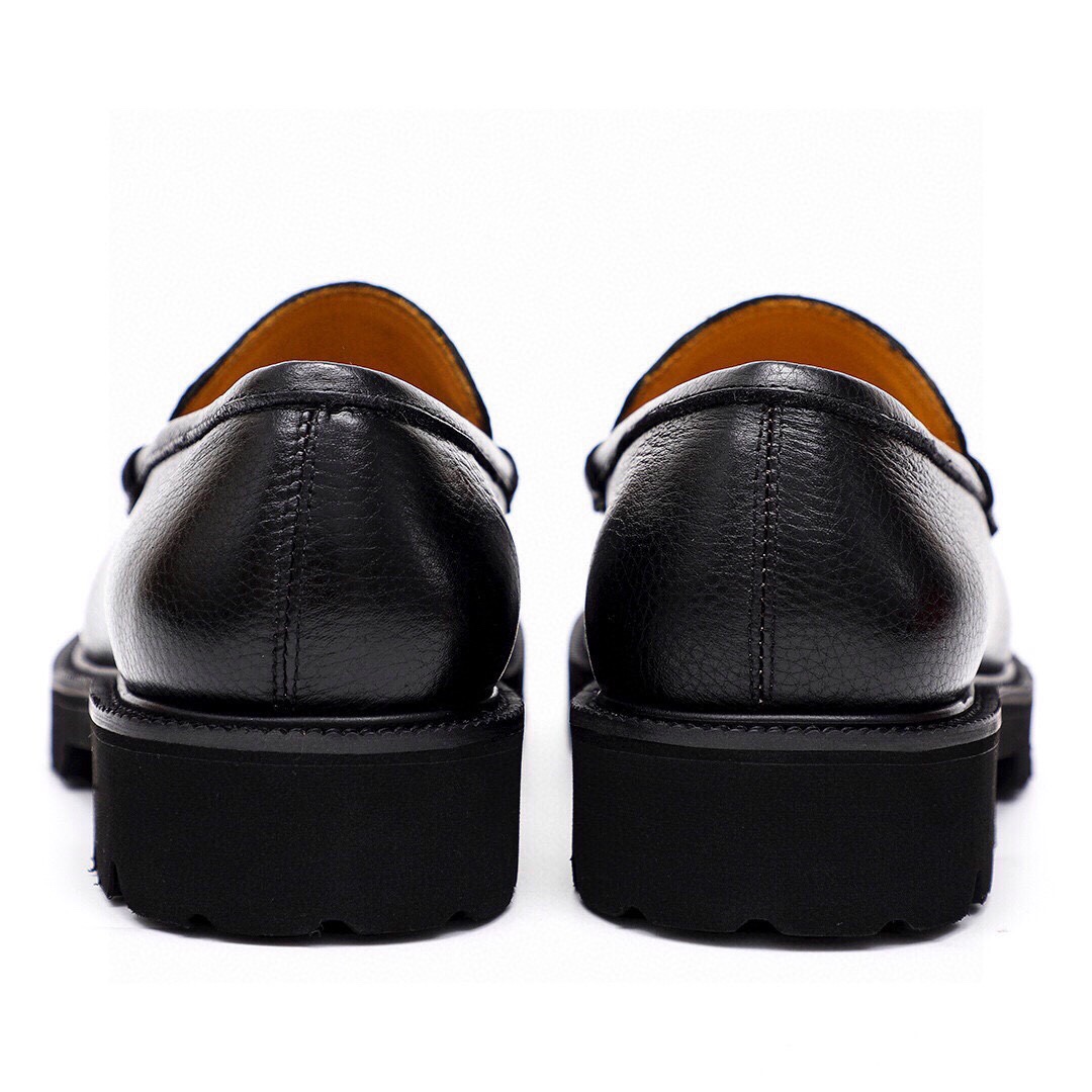 Ferragamo Men's Black Leather Loafers with Gold Hardware (Sizes 38-44) 8 i1743226925 2022 6
