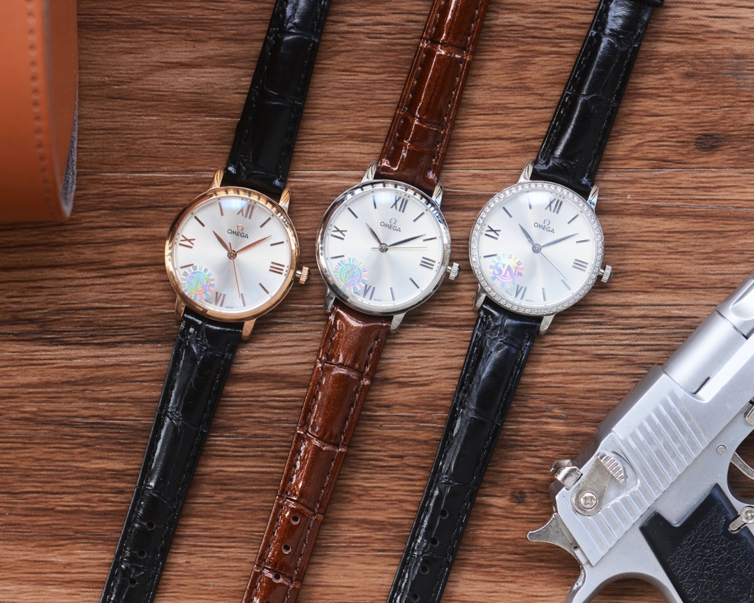 Blanche 484-Gold-Step+20 Drilling Ring: Popular Elegant Omega Wristwatch for Women