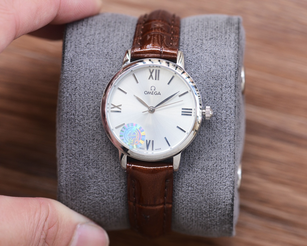 Blanche 484-Gold-Step+20 Drilling Ring: Popular Elegant Omega Wristwatch for Women - 图片 3