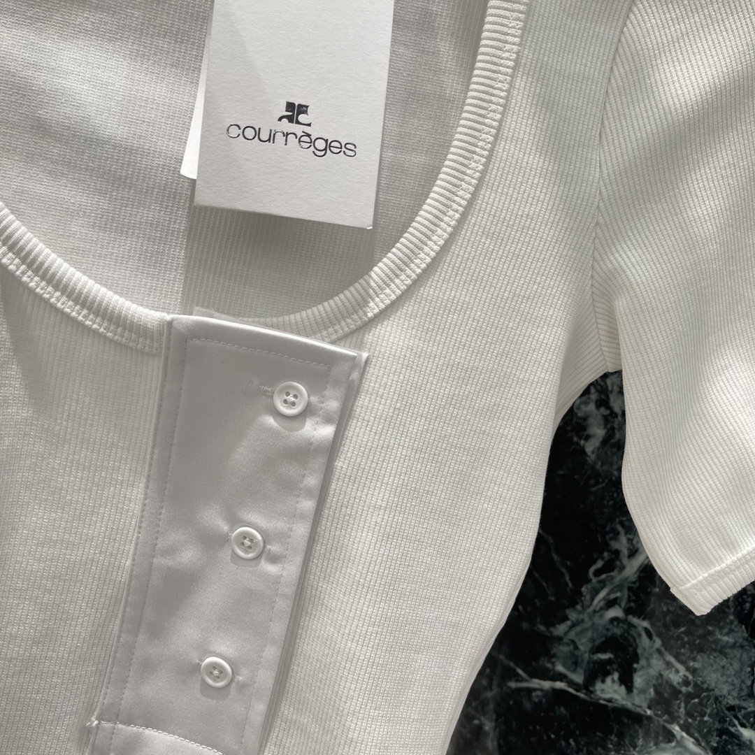 High-end Quality Women’s Clothing with Short Sleeves in Two Colors - 图片 7