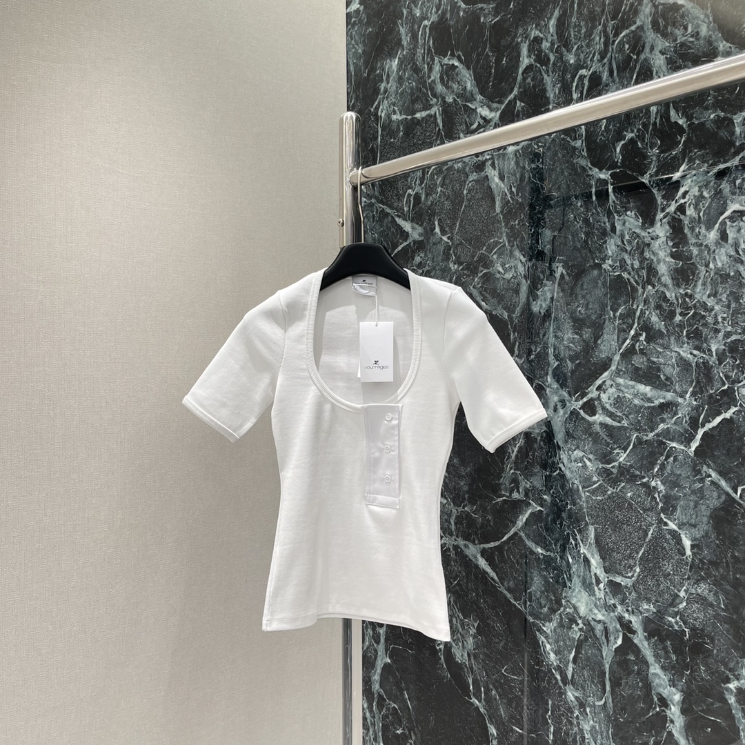 High-end Quality Women’s Clothing with Short Sleeves in Two Colors - 图片 5