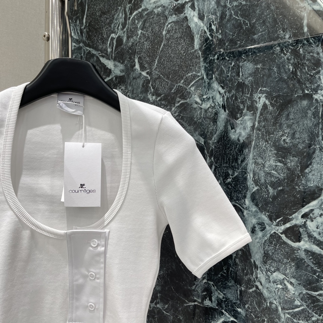 High-end Quality Women’s Clothing with Short Sleeves in Two Colors - 图片 6