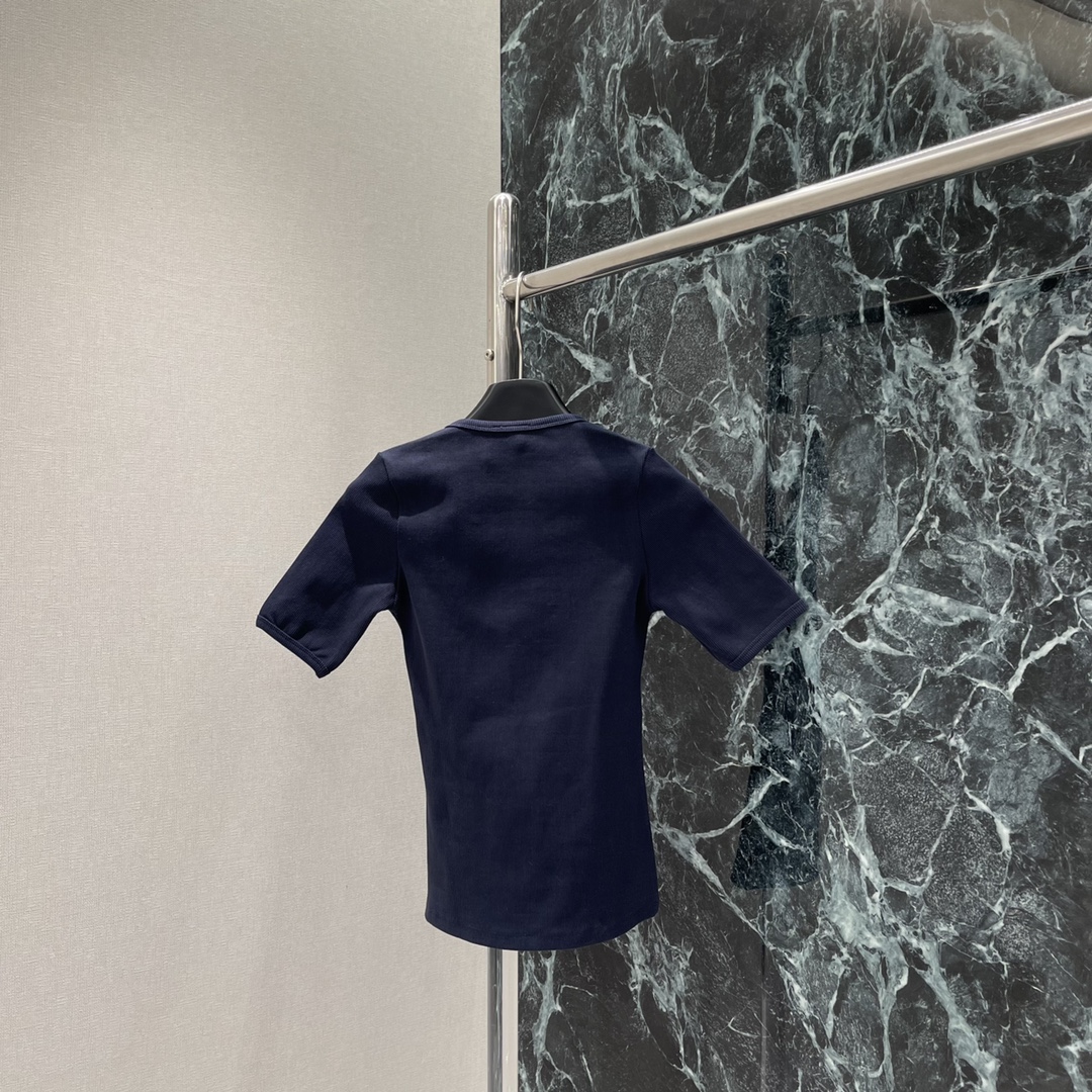 High-end Quality Women’s Clothing with Short Sleeves in Two Colors - 图片 4