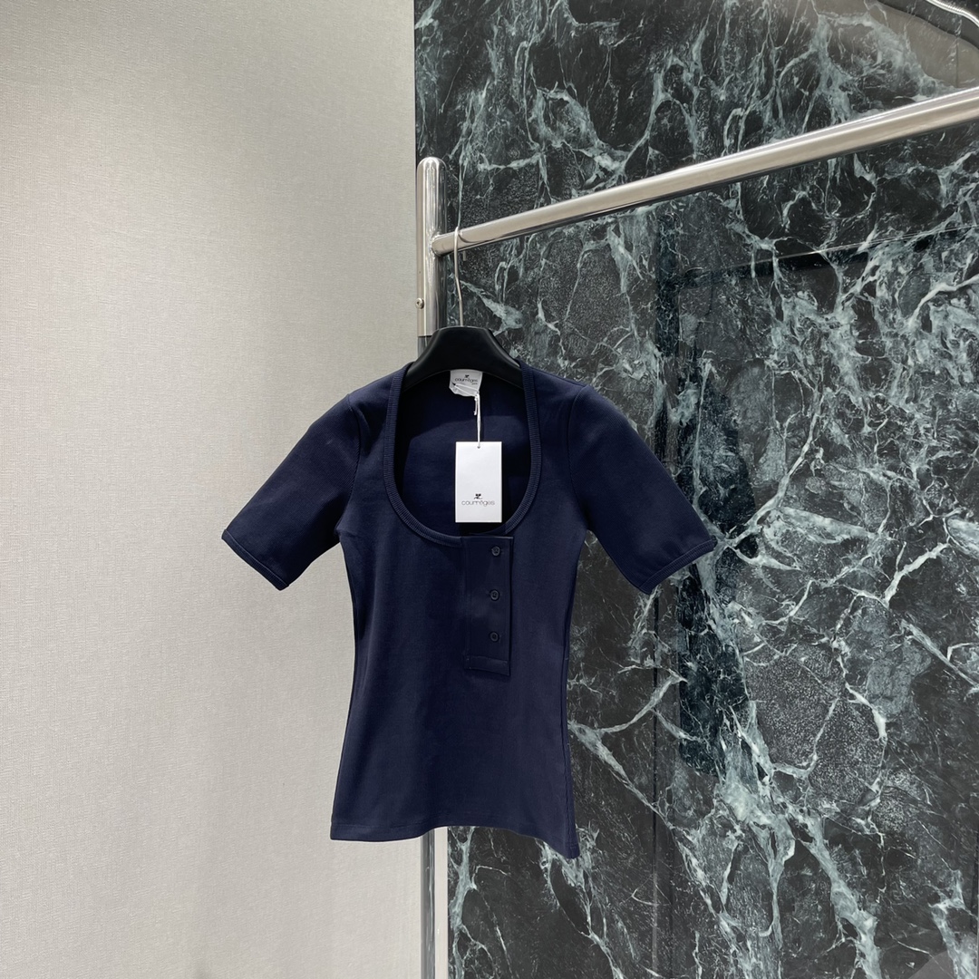 High-end Quality Women’s Clothing with Short Sleeves in Two Colors - 图片 3