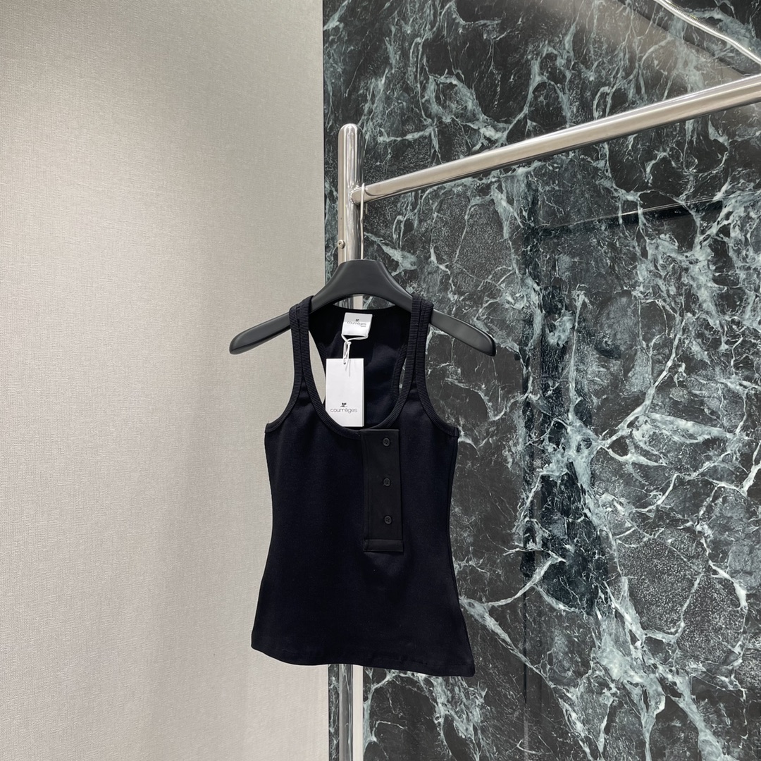 High-End Quality Women’s Clothing: P345 Back Vests in Skin-Skinned Material - 图片 3