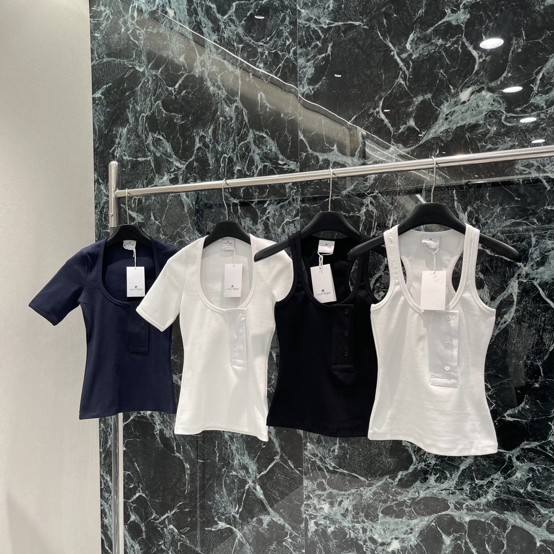 High-End Quality Women’s Clothing: P345 Back Vests in Skin-Skinned Material