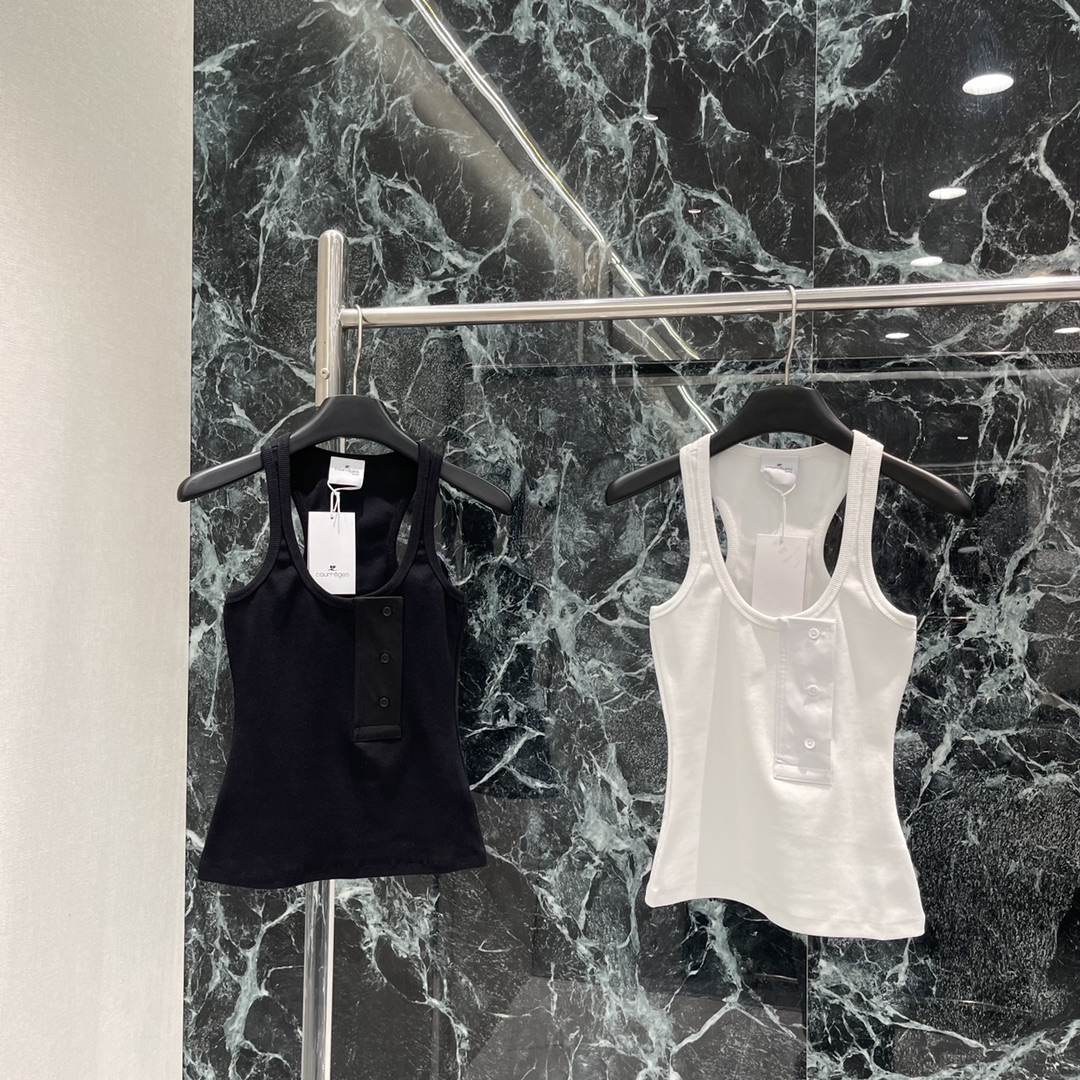 High-End Quality Women’s Clothing: P345 Back Vests in Skin-Skinned Material - 图片 2