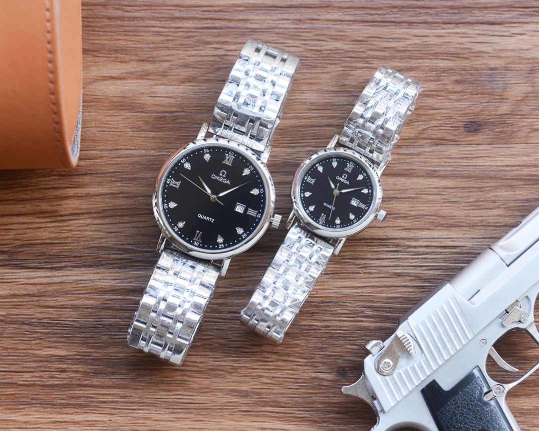 “Cyclops 418 Gold Cylinder Steel Belt Watch Features Couple Pairs of Stone Cores” - 图片 4