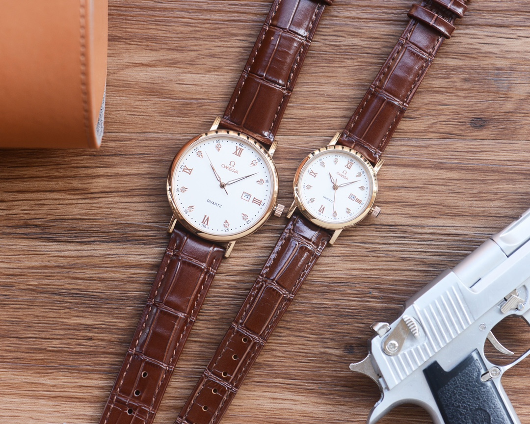 “Cyclops 418 Gold Cylinder Steel Belt Watch Features Couple Pairs of Stone Cores” - 图片 7