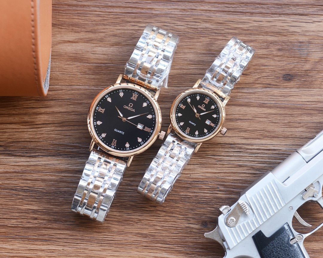 “Cyclops 418 Gold Cylinder Steel Belt Watch Features Couple Pairs of Stone Cores” - 图片 9