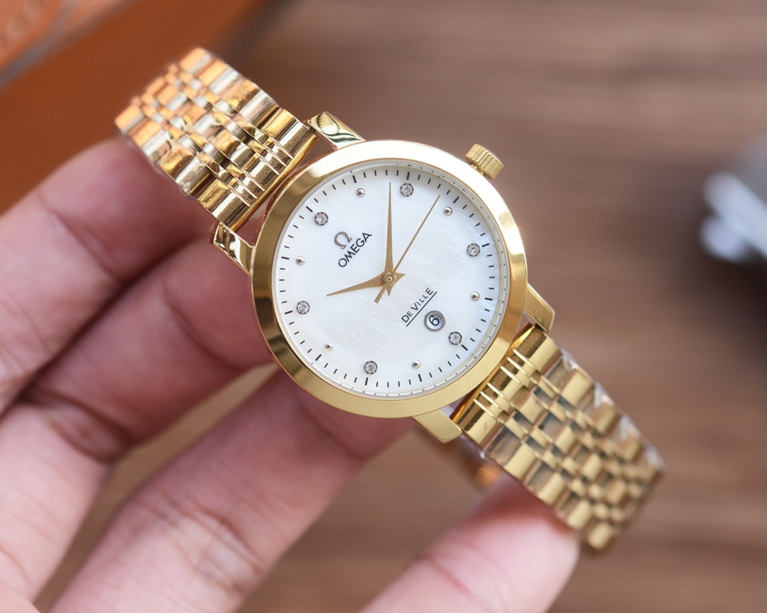 “Omega White Thorium 418: Fashion Lady’s Stone Watch with Super-Fashion Design” - 图片 3