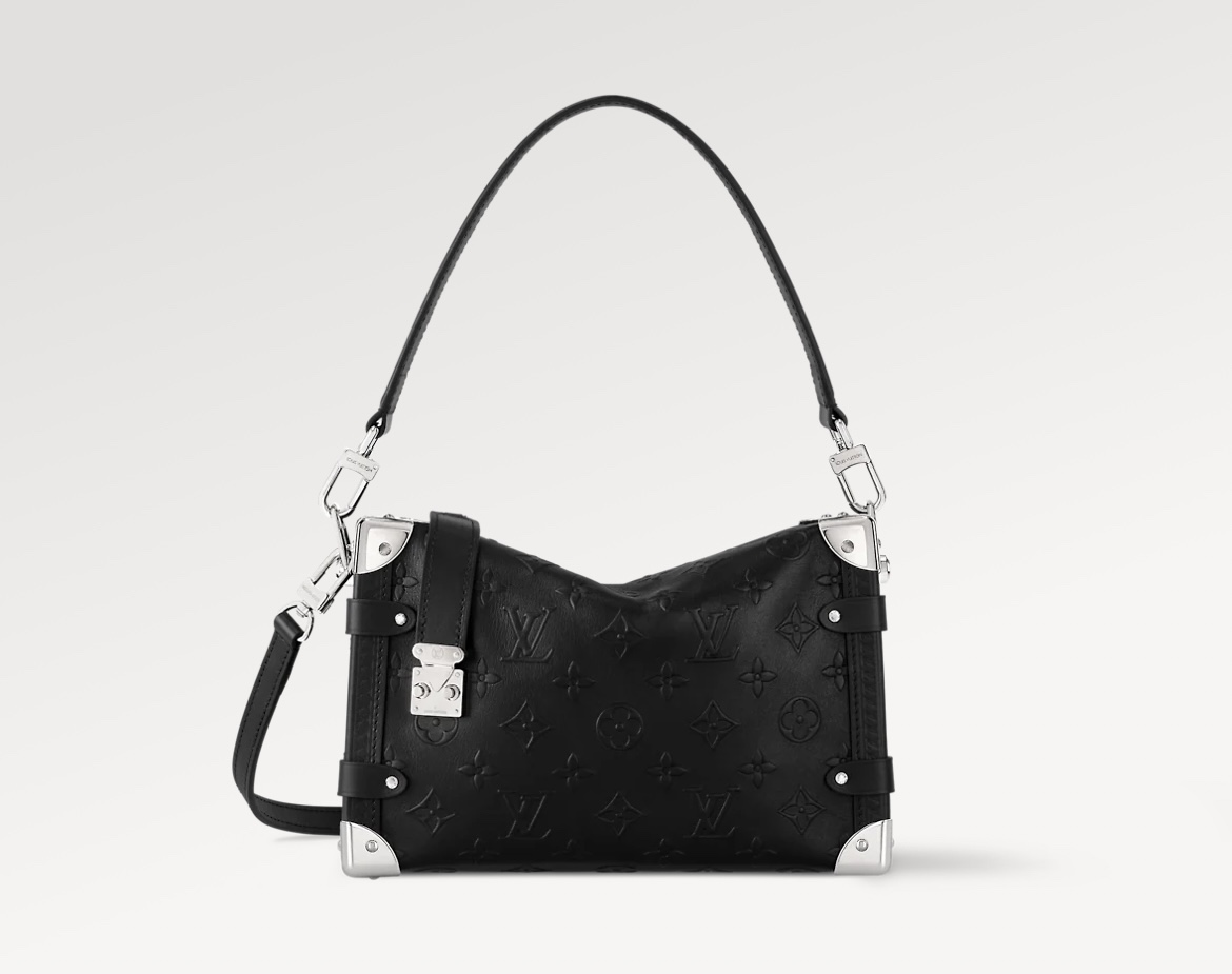 【SIDE TRUNK 中号手袋】 M14572 黑色（浮压纹）参考图