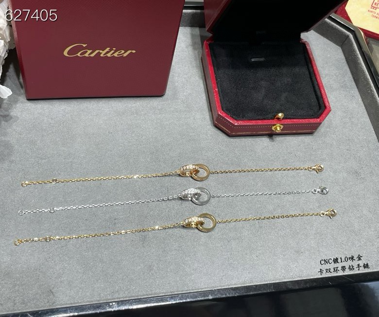 Cartier CNC高版本 卡地亚 双环带钻手链 高端定制 再看做工 进 无压力