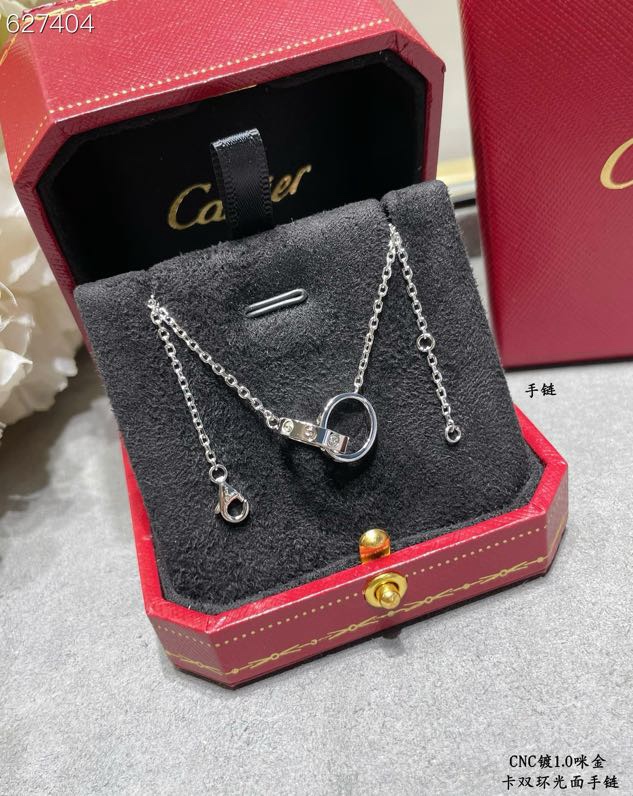 Cartier CNC高版本 卡地亚 双环光面手链 高端定制 再看做工 进 无压力