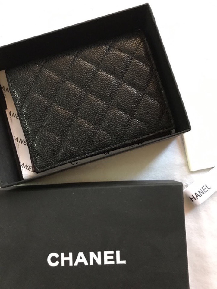 Chanel香奈儿 魚子酱牛皮護照包 高品質専柜款