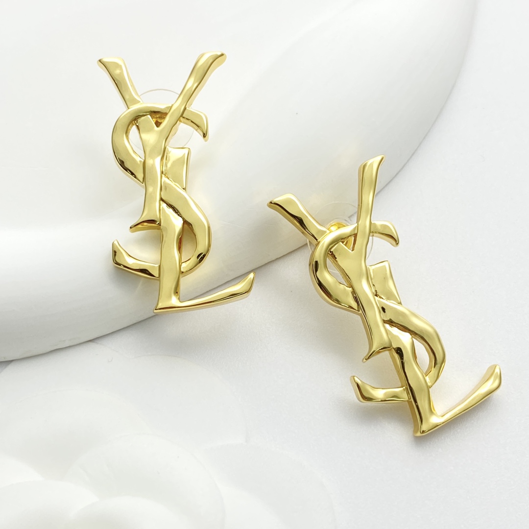 Saint Laurent 圣罗兰YSL Logo耳钉
