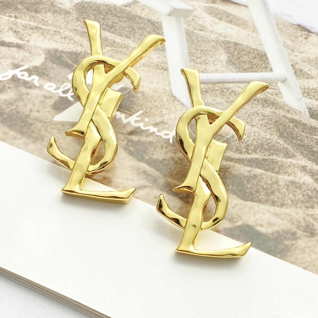 Saint Laurent 圣罗兰YSL Logo耳钉