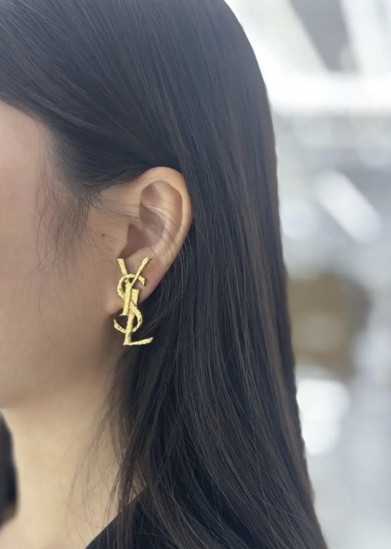 Saint Laurent 圣罗兰YSL Logo耳钉
