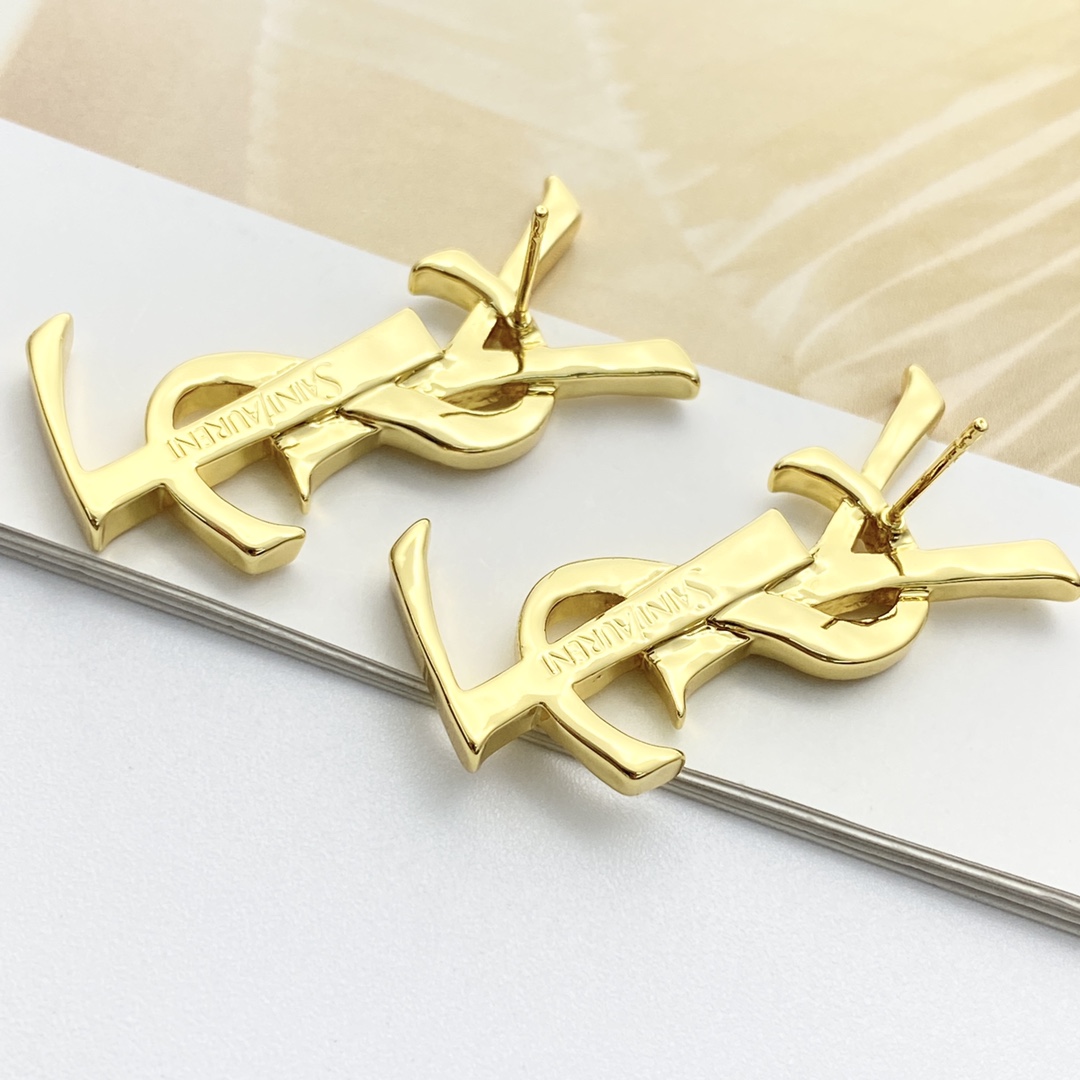 Saint Laurent 圣罗兰YSL Logo耳钉
