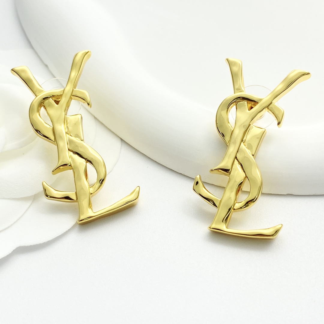 Saint Laurent 圣罗兰YSL Logo耳钉
