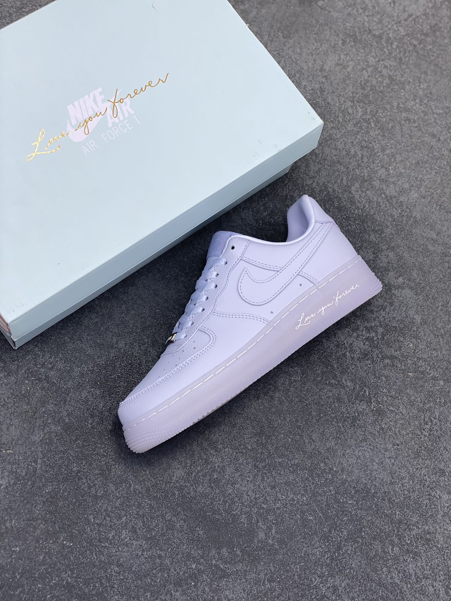 图片[7]-Nike Air Force 1 07 low空军一号 荔枝纹水晶 板鞋 原楦头原纸板 打造纯正空军版型#专注外贸渠道 全掌内置蜂窝气垫 #原盒配件 原厂中底钢印、拉帮完美 货号：CZ8065-500 尺码：36 36.5 37.5 38 38.5 39 40 40.5 41 42 42.5 43 44 44.5 45-选品中心