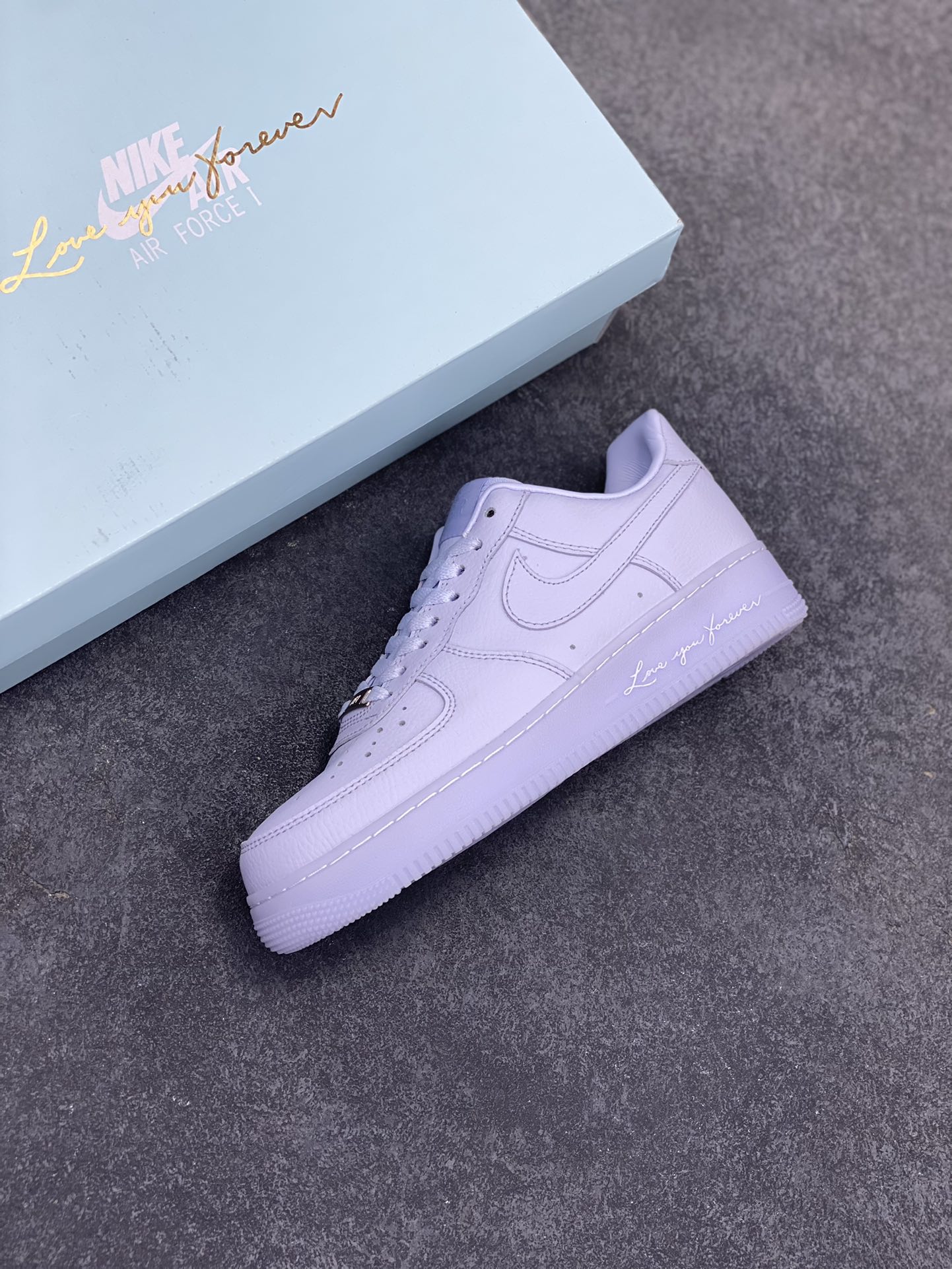 图片[7]-Nike Air Force 1 07 low空军一号 荔枝纹水晶 板鞋 原楦头原纸板 打造纯正空军版型#专注外贸渠道 全掌内置蜂窝气垫 #原盒配件 原厂中底钢印、拉帮完美 货号：CZ8065-500 尺码：36 36.5 37.5 38 38.5 39 40 40.5 41 42 42.5 43 44 44.5 45-选品中心