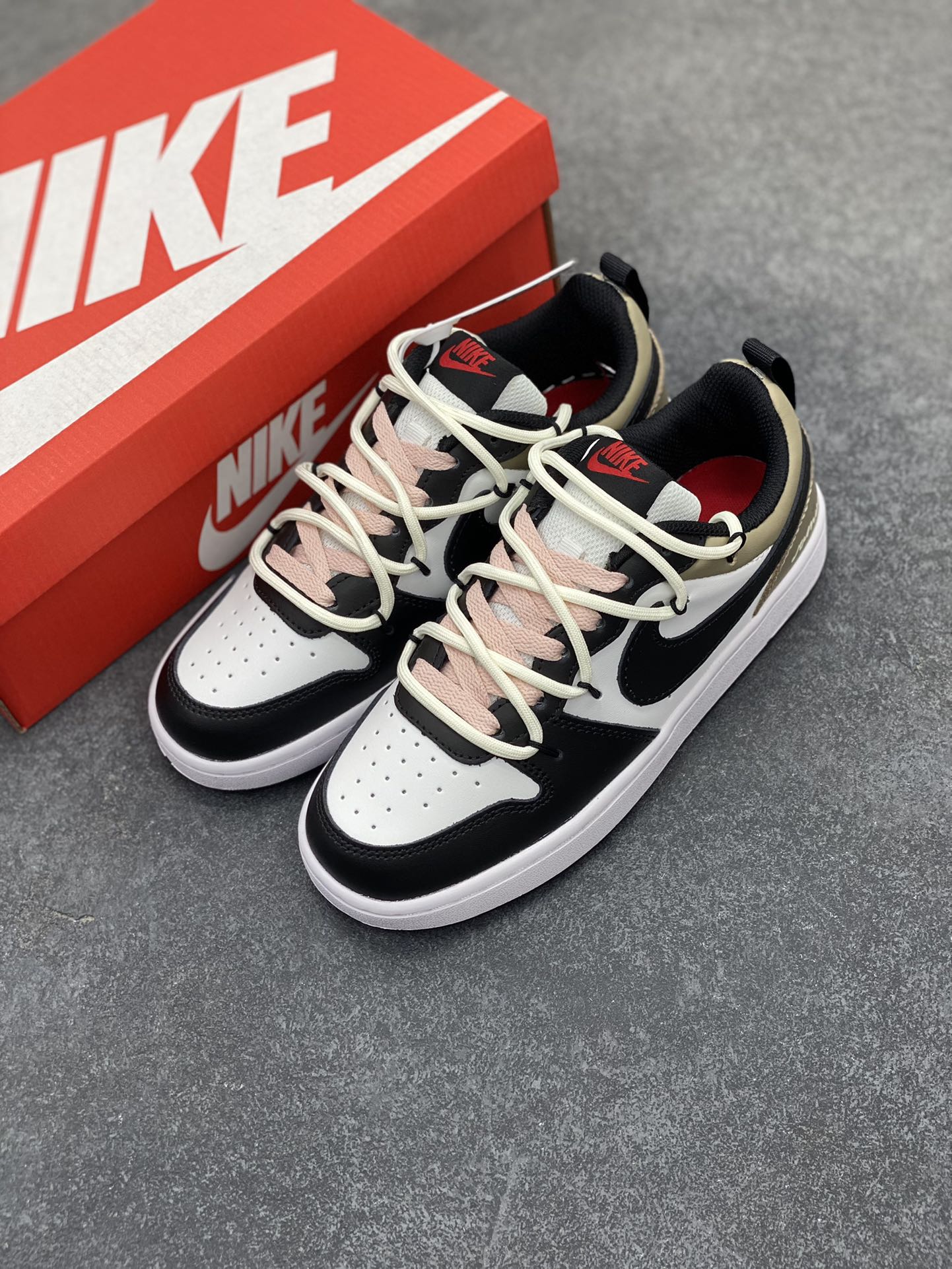 图片[8]-Nike Court Borough Low 低帮百搭透气休闲运动板鞋男女鞋 经典耐用的设计，兼顾舒适脚感和出众风范，演绎匠心之作。结构性的支撑贴合感结合复古篮球设计，塑就场外全明星风范。 货号：BQ5448-110 尺码：36 36.5 37.5 38 38.5 39 40 40.5 41 42 42.5 43 44-选品中心