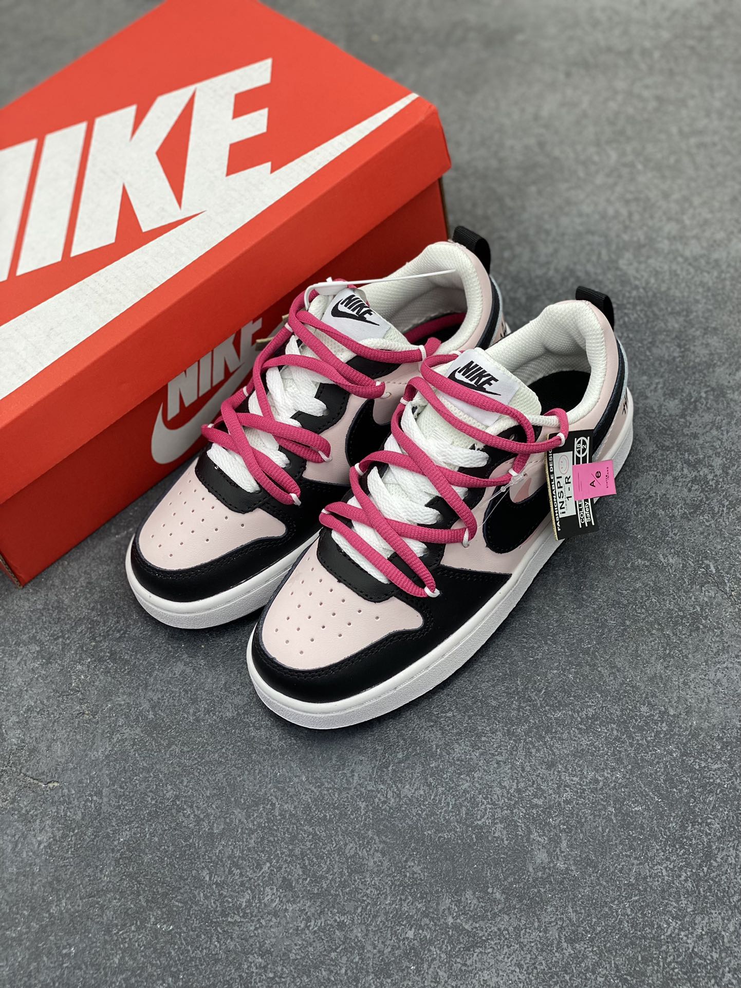 图片[8]-Nike Court Borough Low 低帮百搭透气休闲运动板鞋男女鞋 经典耐用的设计，兼顾舒适脚感和出众风范，演绎匠心之作。结构性的支撑贴合感结合复古篮球设计，塑就场外全明星风范。 货号：BQ5448-104 尺码：36 36.5 37.5 38 38.5 39 40-选品中心