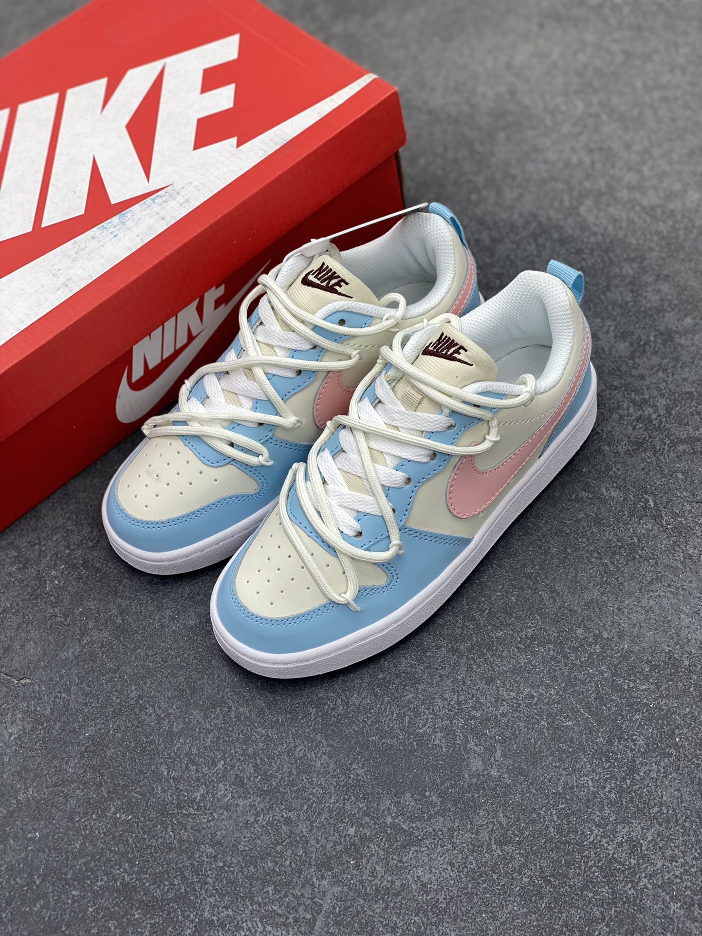 图片[8]-Nike Court Borough Low 低帮百搭透气休闲运动板鞋男女鞋 经典耐用的设计，兼顾舒适脚感和出众风范，演绎匠心之作。结构性的支撑贴合感结合复古篮球设计，塑就场外全明星风范。 货号：FV8120-141 尺码：36 36.5 37.5 38 38.5 39 40-选品中心